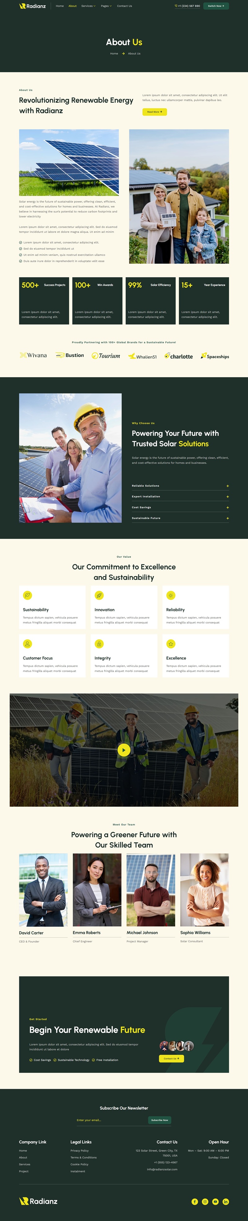 About — Radianz - Solar & Green Renewable Energy Elementor Template