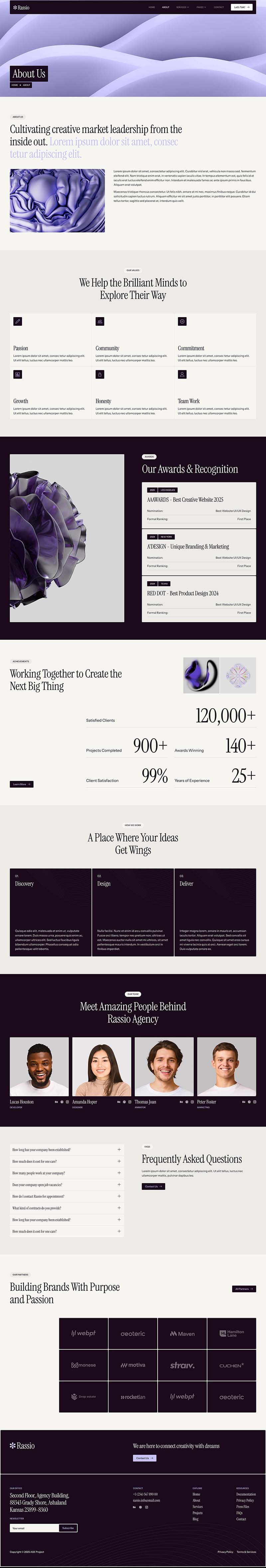 About — Rassio - Creative Digital Agency Elementor Template