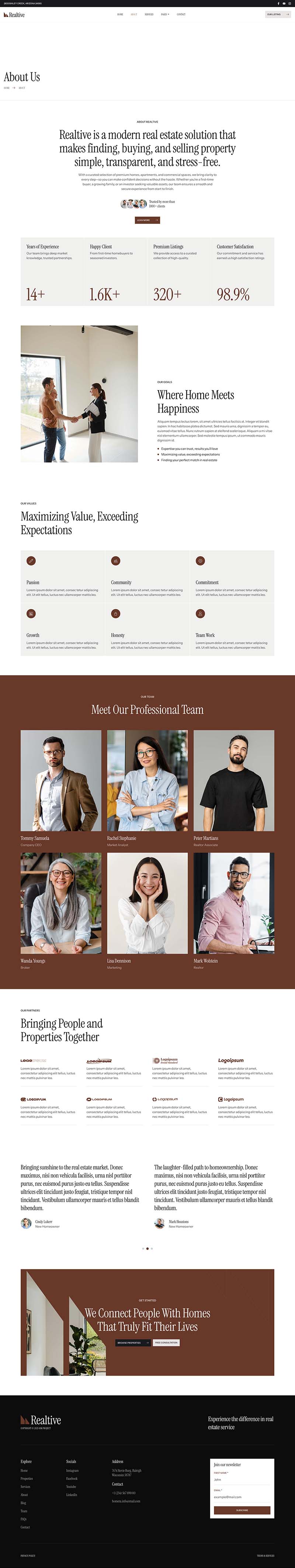 About — Realtive - Real Estate & Property Elementor Template