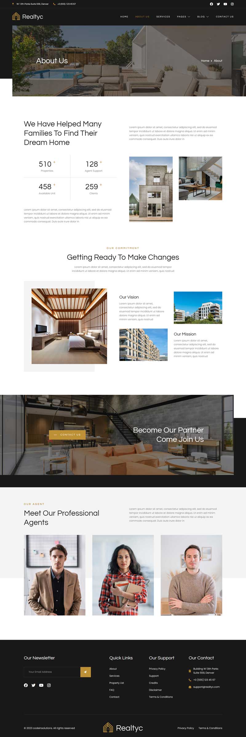 About Us — Realtyc - Real Estate Elementor Template