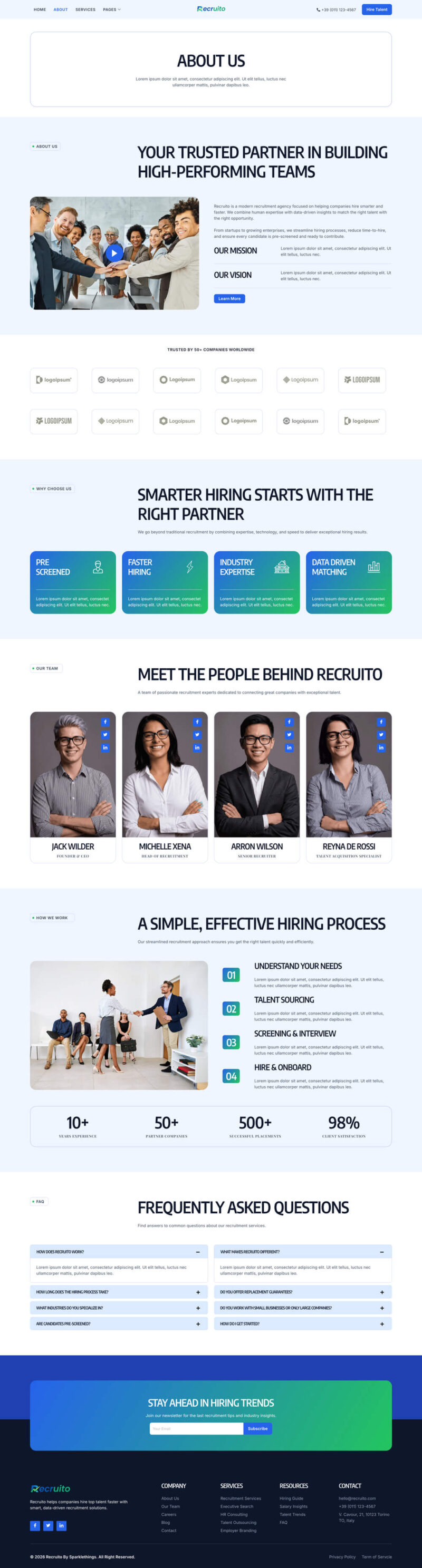 About — Recruito - Human Resources & Recruitment Agency Elementor Template