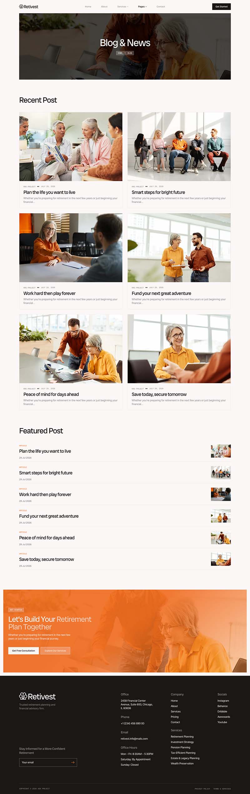 Blog — Retivest – Retirement Planning & Advisory Elementor Template