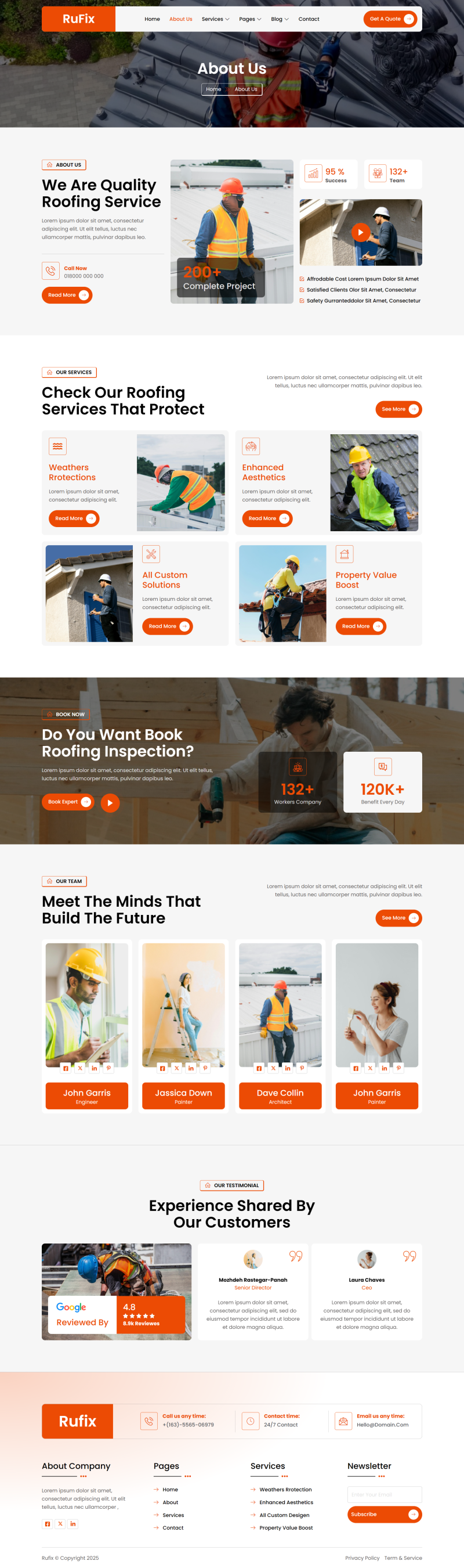 About Us — Rufix - Roofing Services Elementor Template