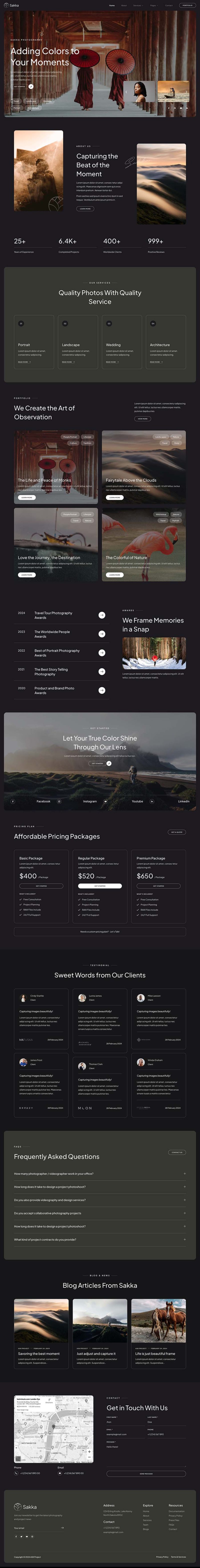 Home — Sakka - Photography Service & Portfolio Elementor Template