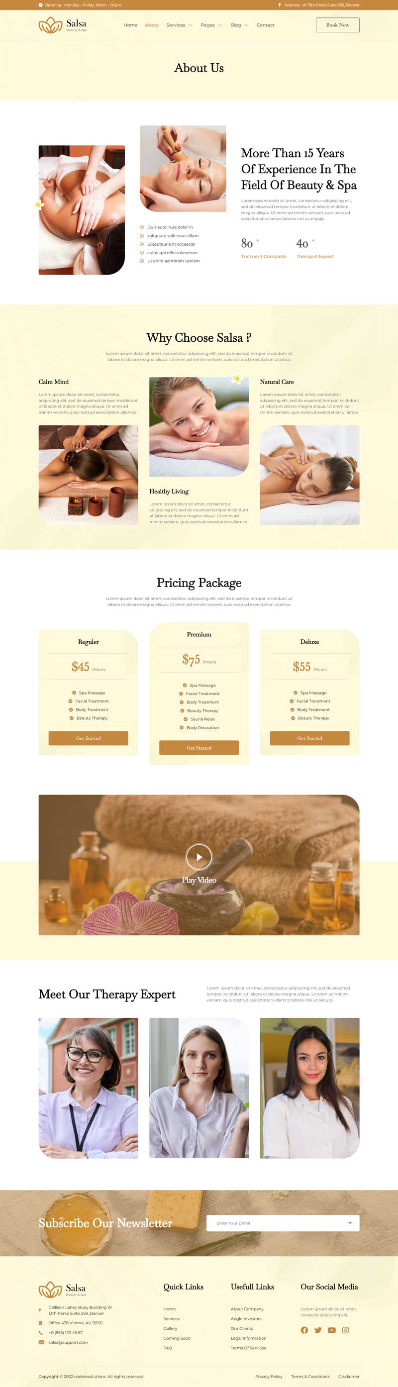 About — Salsa - Beauty & Spa Elementor Template