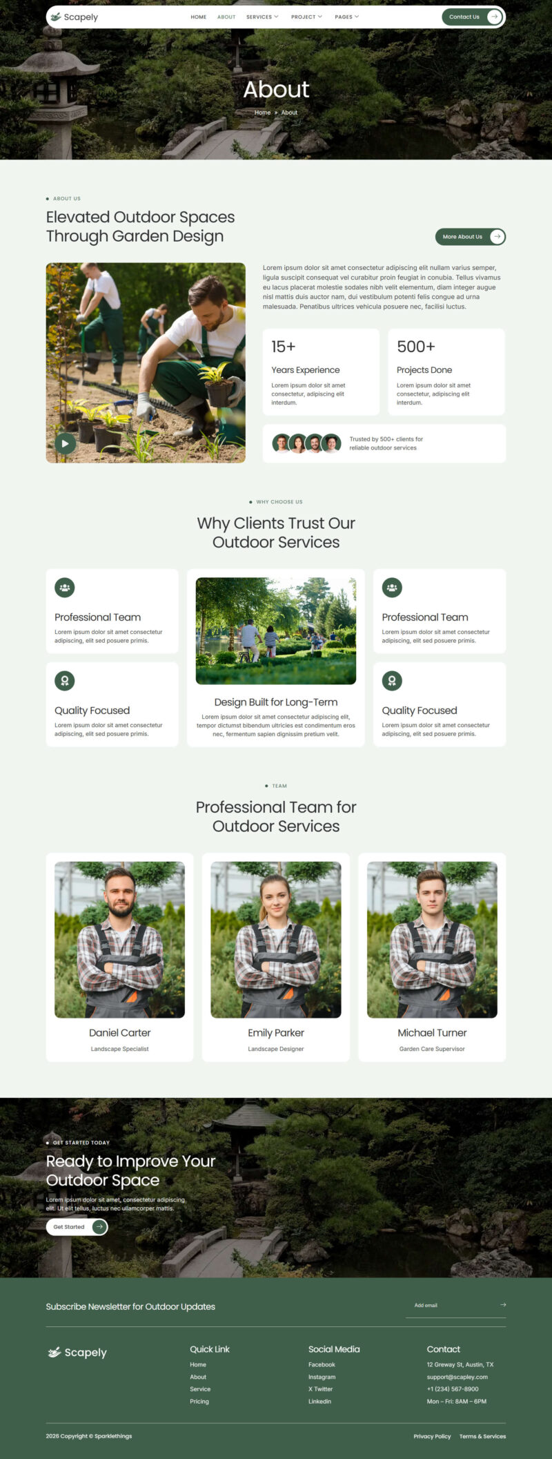 About — Scapely - Landscaping & Gardening Elementor Template