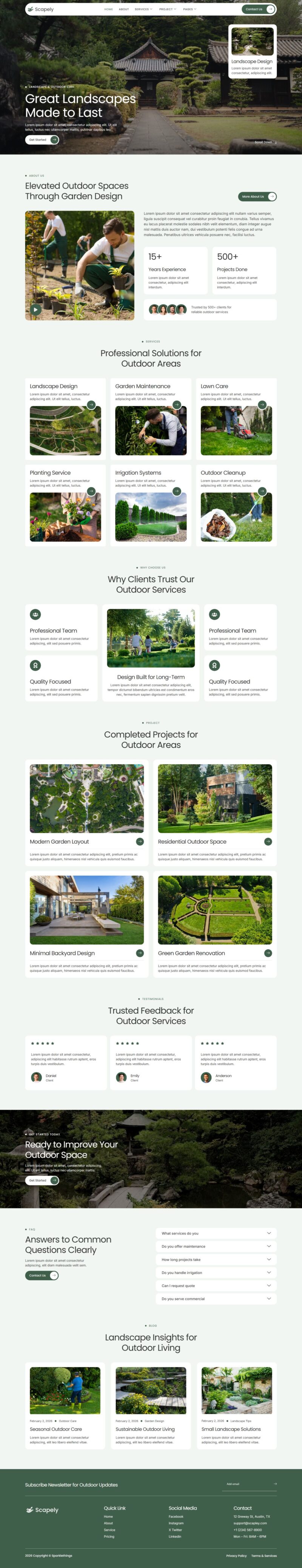 Home — Scapely - Landscaping & Gardening Elementor Template
