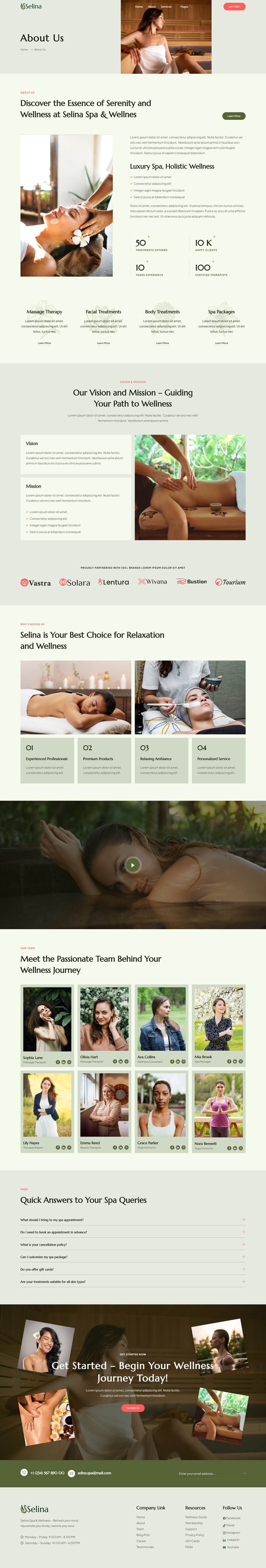 About Us — Selina - Spa & Wellness Elementor Template