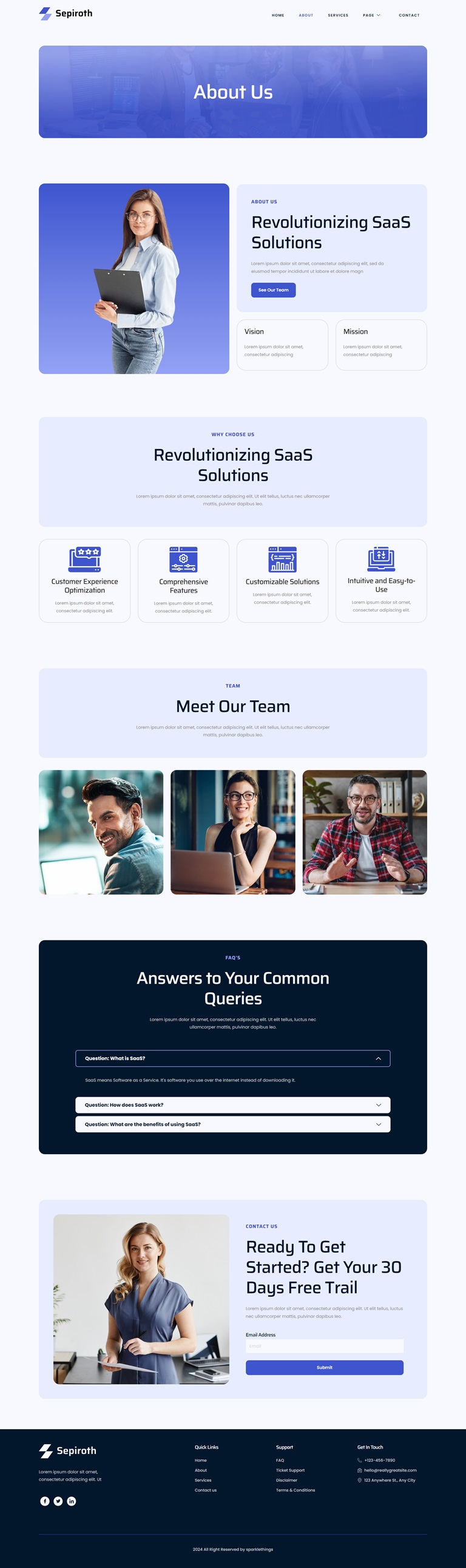 About — Sepiroth - Saas & Tech Startup Elementor Template