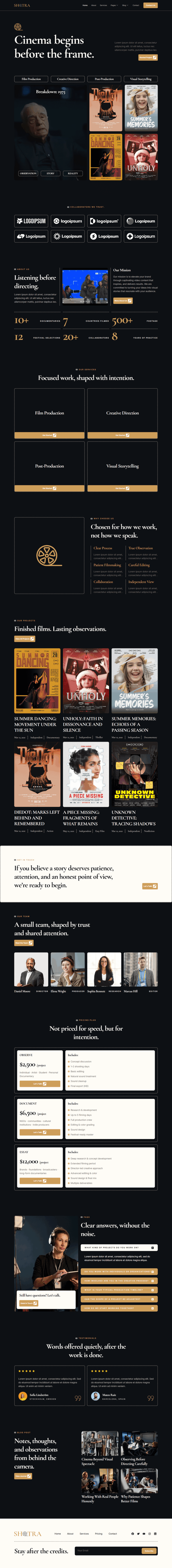 Home — Shotra - Film, Movie & Video Production Elementor Template