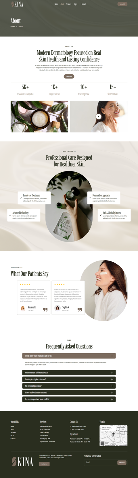 About — Skina - Skincare & Dermatology Elementor Template