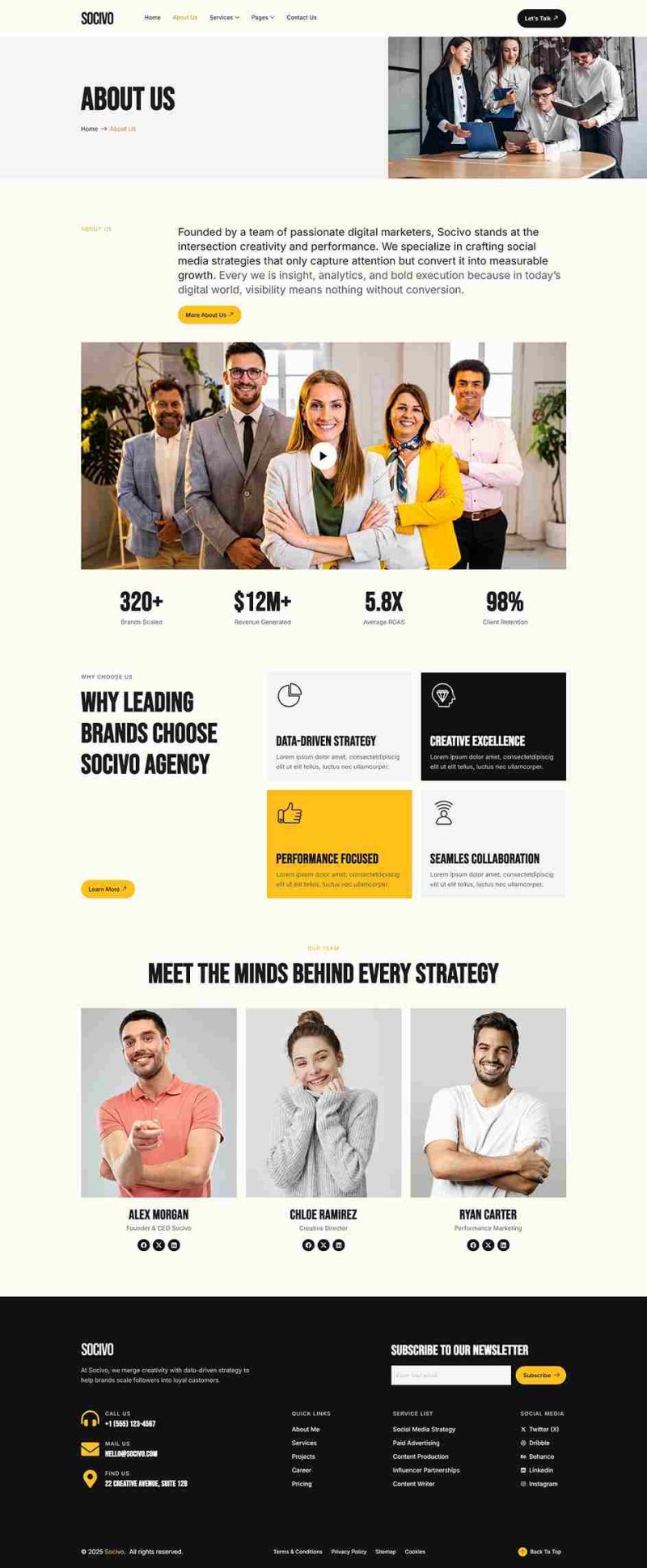 About Us — Socivo - Social Media Marketing Agency Elementor Template