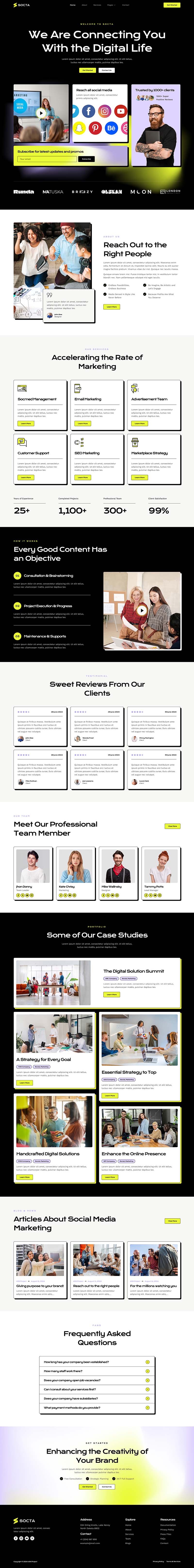 Home — Socta - Social Media Marketing Agency Elementor Template