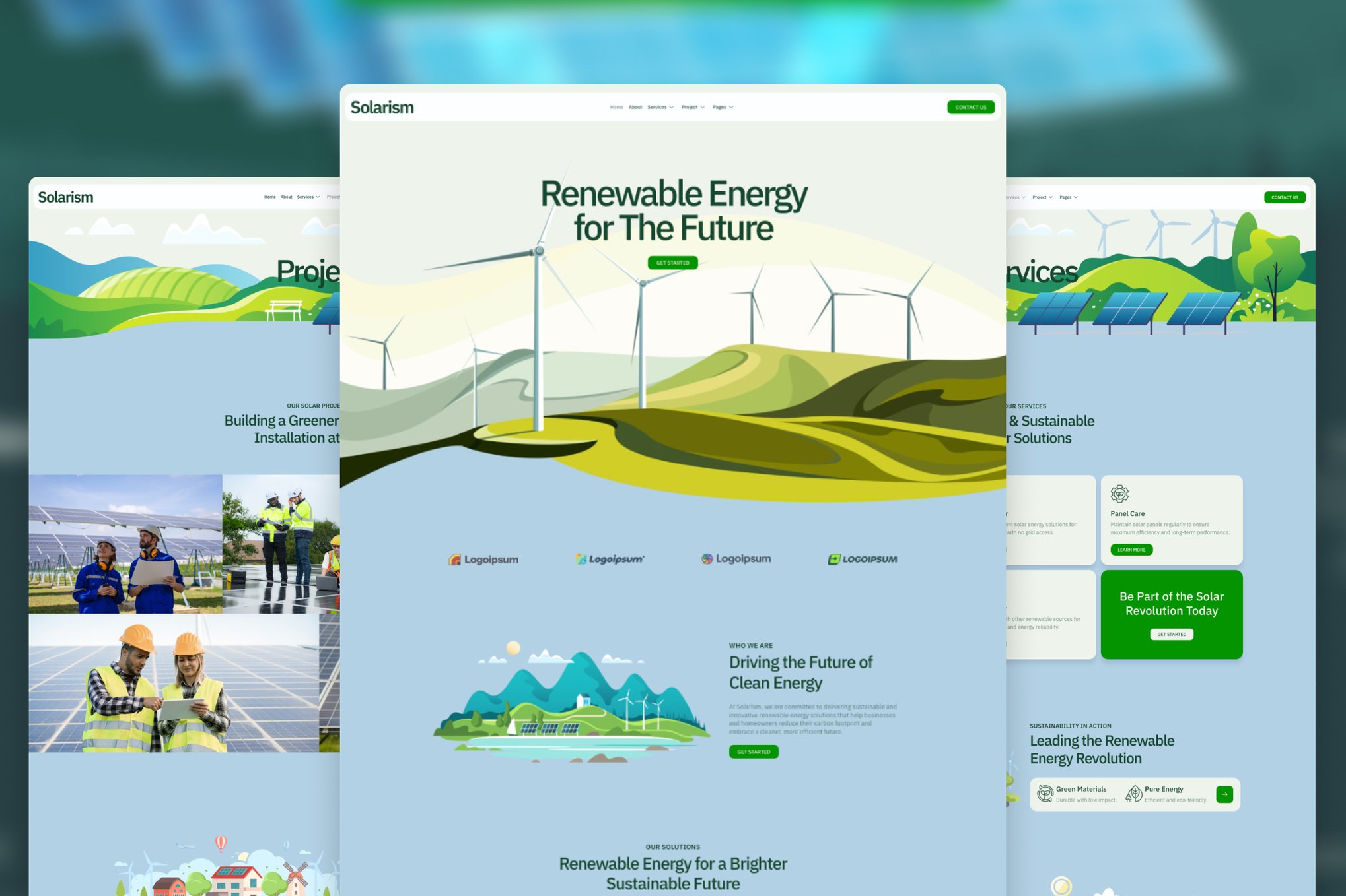 Solarism - Green Energy Business & Services Elementor Template — Elementor template kit cover