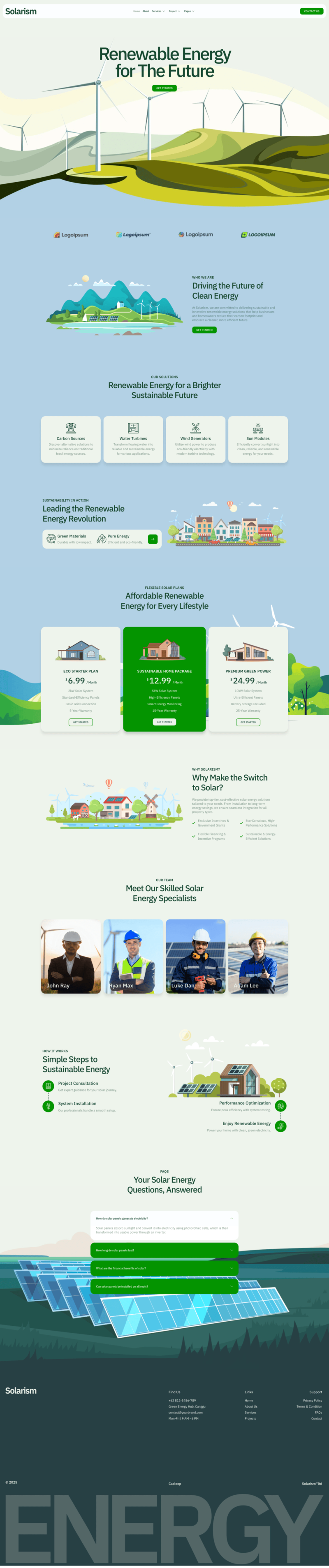 Home — Solarism - Green Energy Business & Services Elementor Template