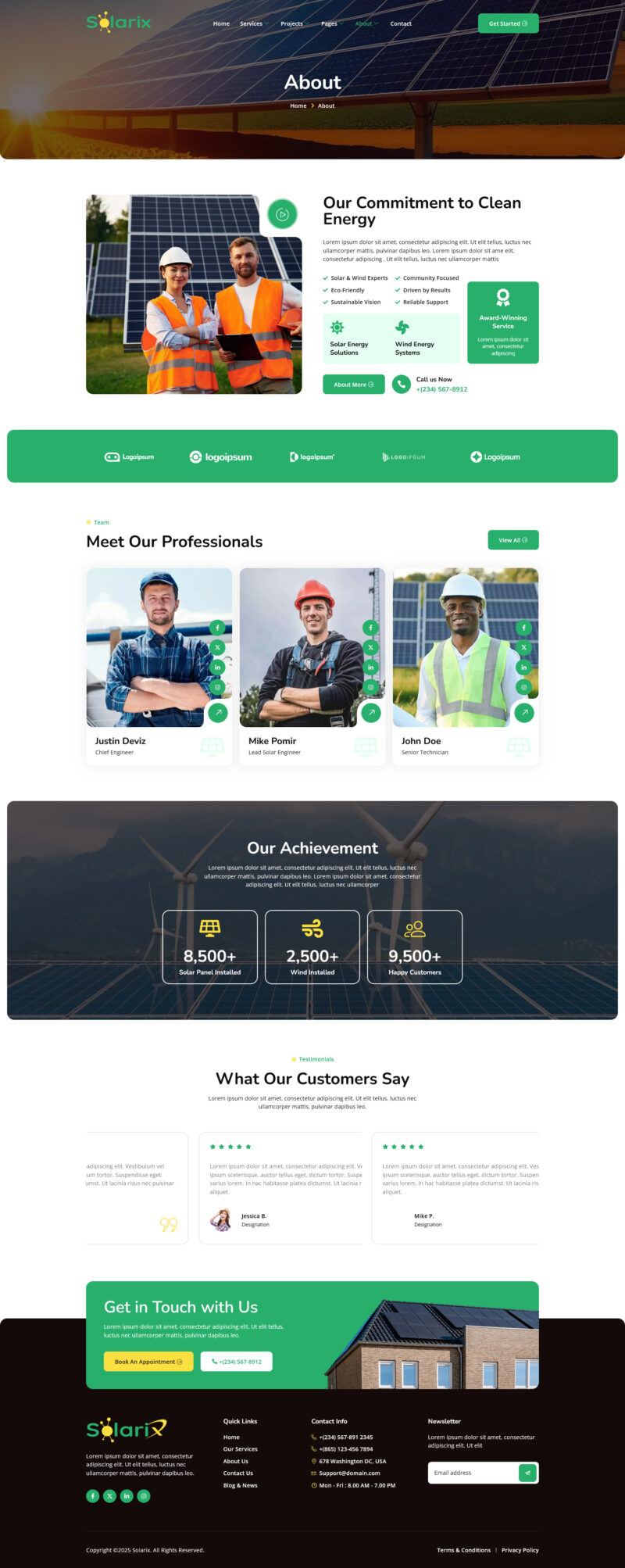 About — Solarix - Solar & Renewable Energy Elementor Template