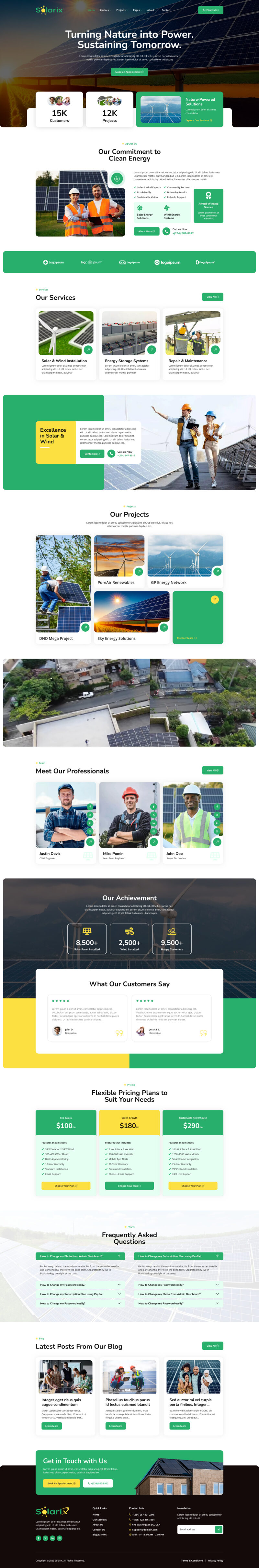 Home — Solarix - Solar & Renewable Energy Elementor Template