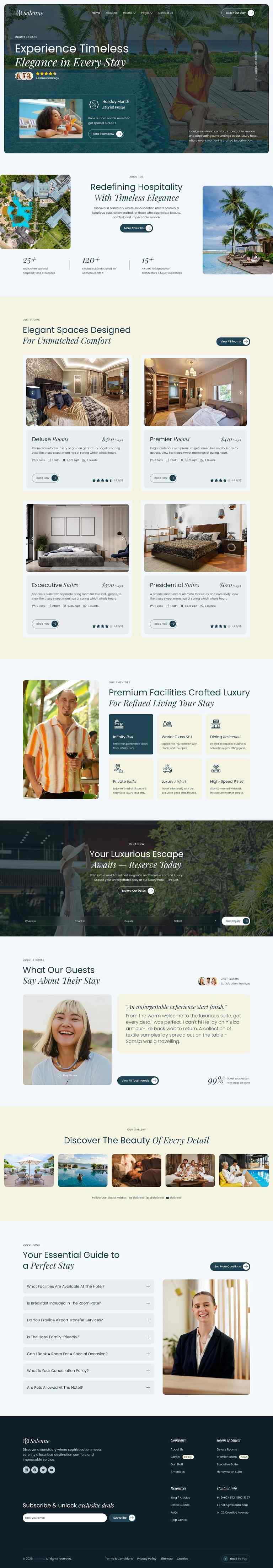 Home — Solenne - Luxury Hotel & Resort Elementor Template