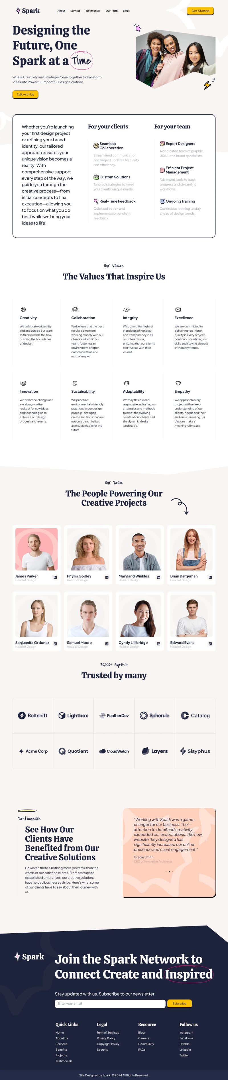 About — Spark - Design Agency Elementor Pro Elementor Template