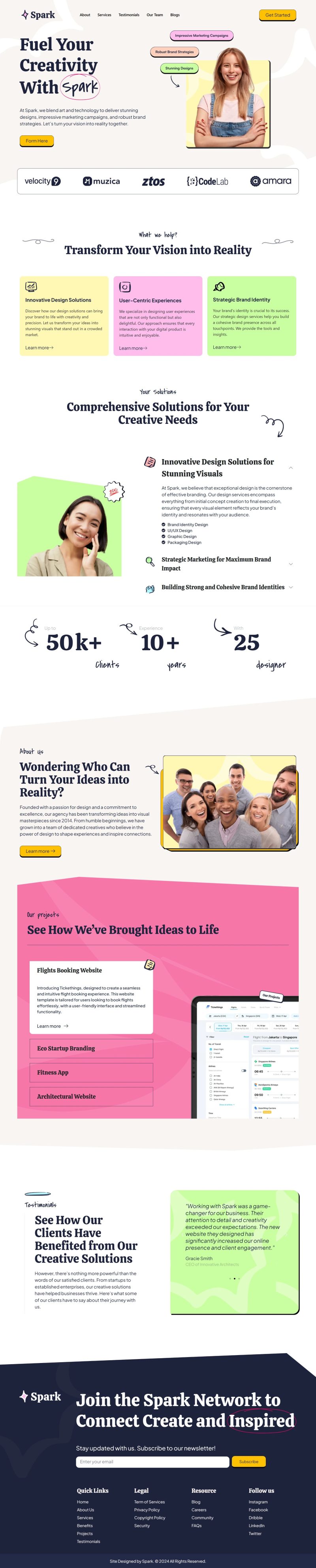 Home — Spark - Design Agency Elementor Pro Elementor Template