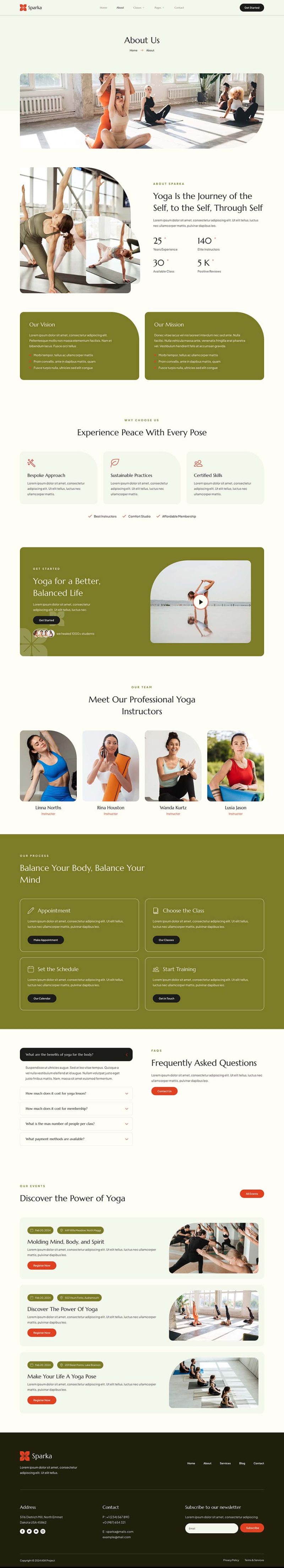 About — Sparka - Yoga Studio & Meditation Elementor Template