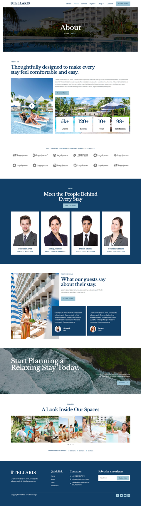About — Stellaris - Hotel & Resort Elementor Template