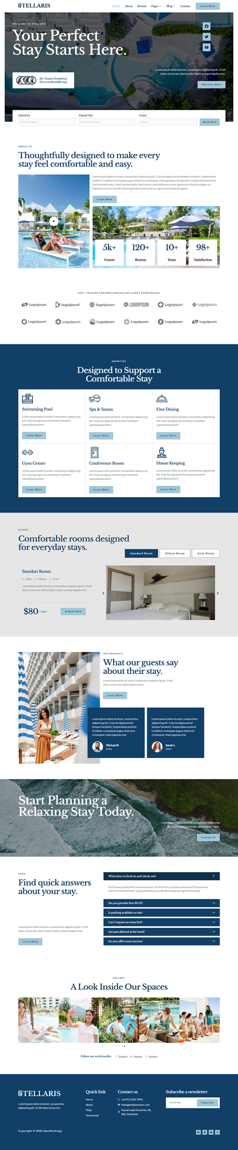 Home — Stellaris - Hotel & Resort Elementor Template