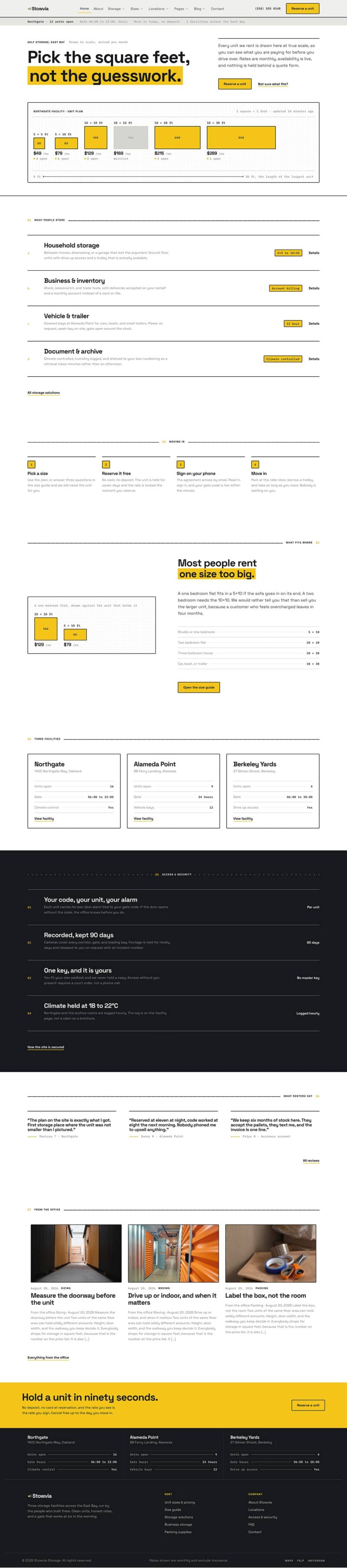 Home — Stowvia - Self Storage & Facility Elementor Template