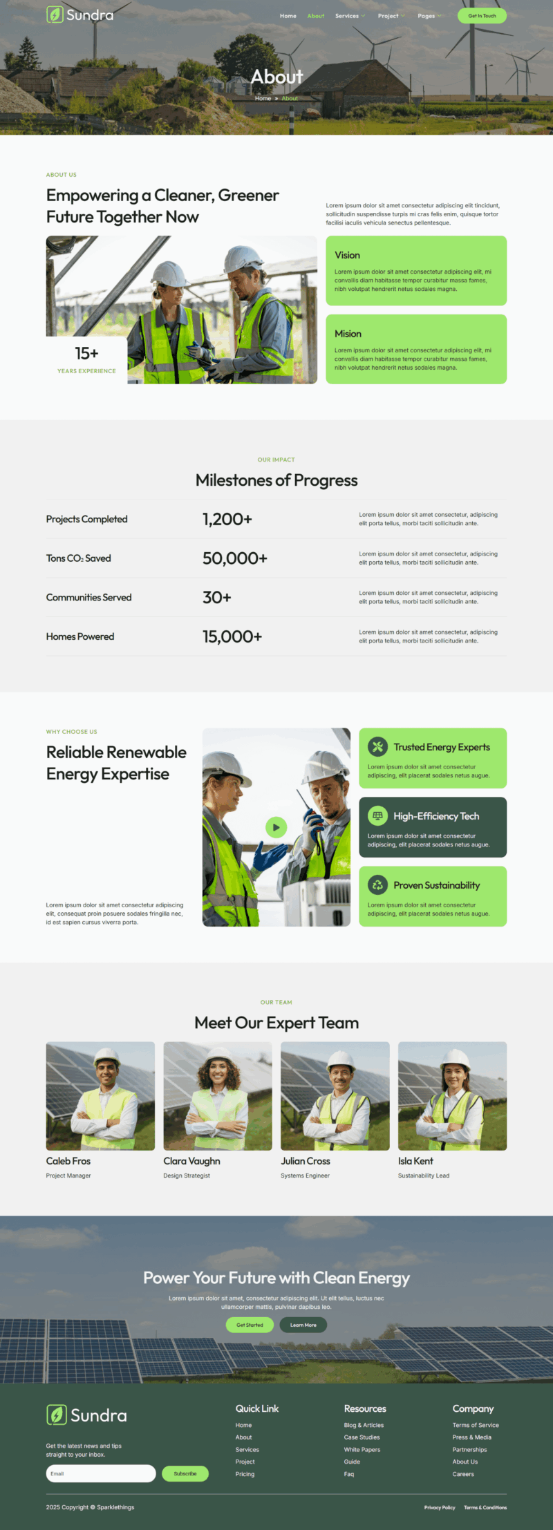 About — Sundra - Renewable & Energy Solar Elementor Template