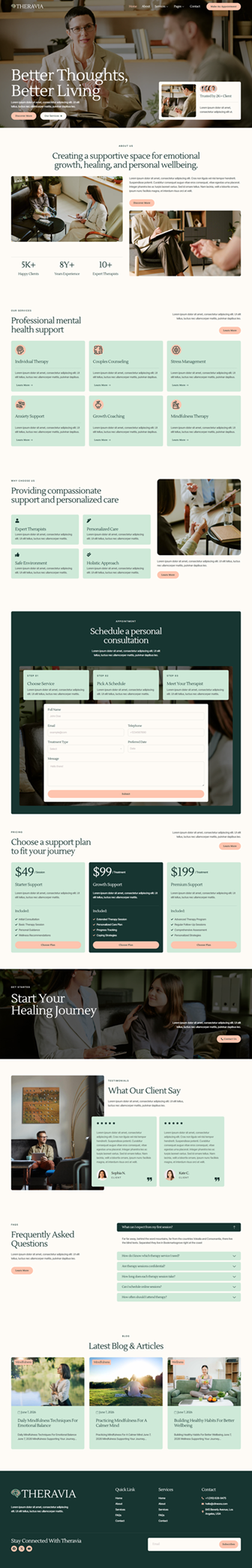 Home — Theravia - Mental Health & Psychologist Elementor Template