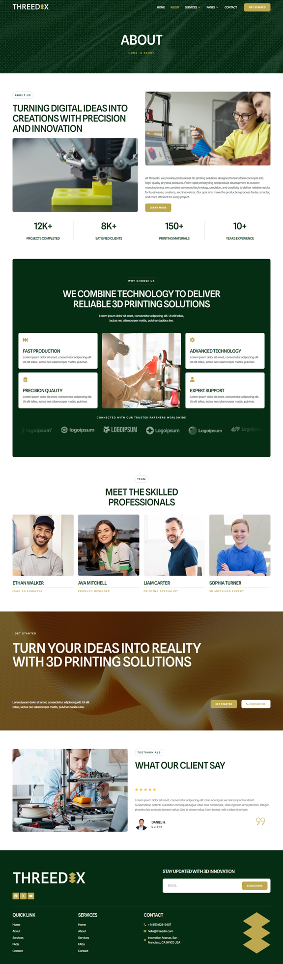About — Threedix - 3D Printing Services Elementor Template