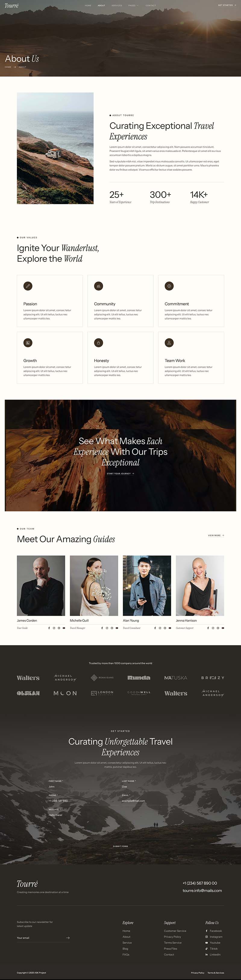About — Tourre - Travel & Tour Agency Elementor Template