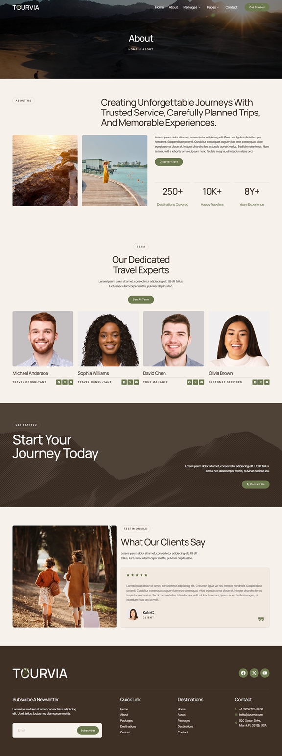 About — Tourvia - Tour & Travel Booking Agency Elementor Template