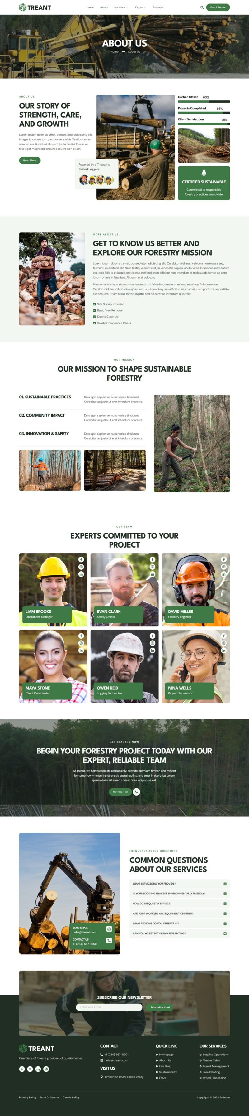 About — Treant - Forestry & Logging Elementor Template