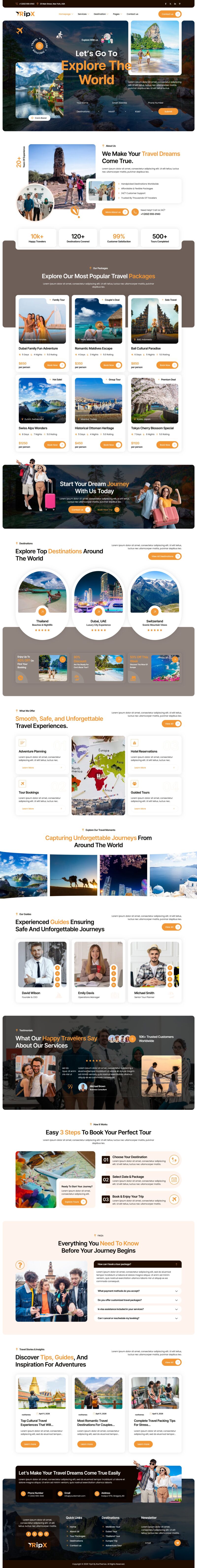 Home 02 — Tripx - Tour & Travel Booking Agency Elementor Template