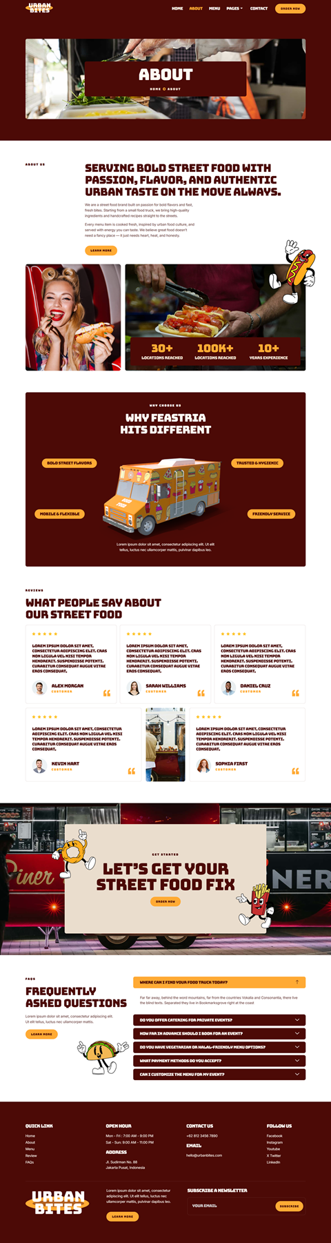About — UrbanBites - Food Truck & Street Food Elementor Template
