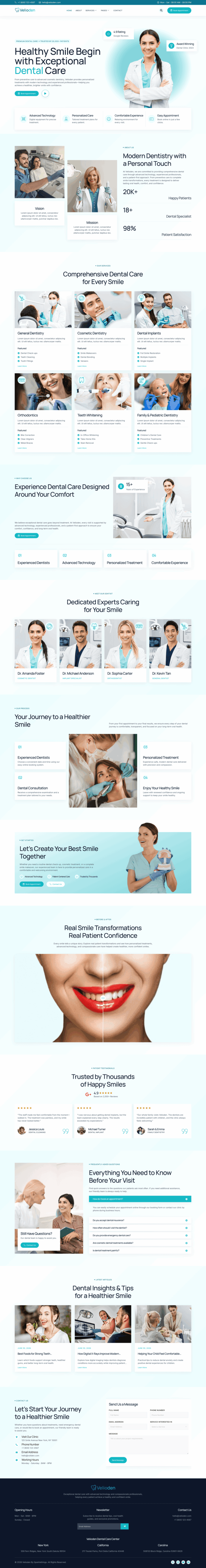 Home — Velioden - Dentist & Dental Clinic Elementor Template