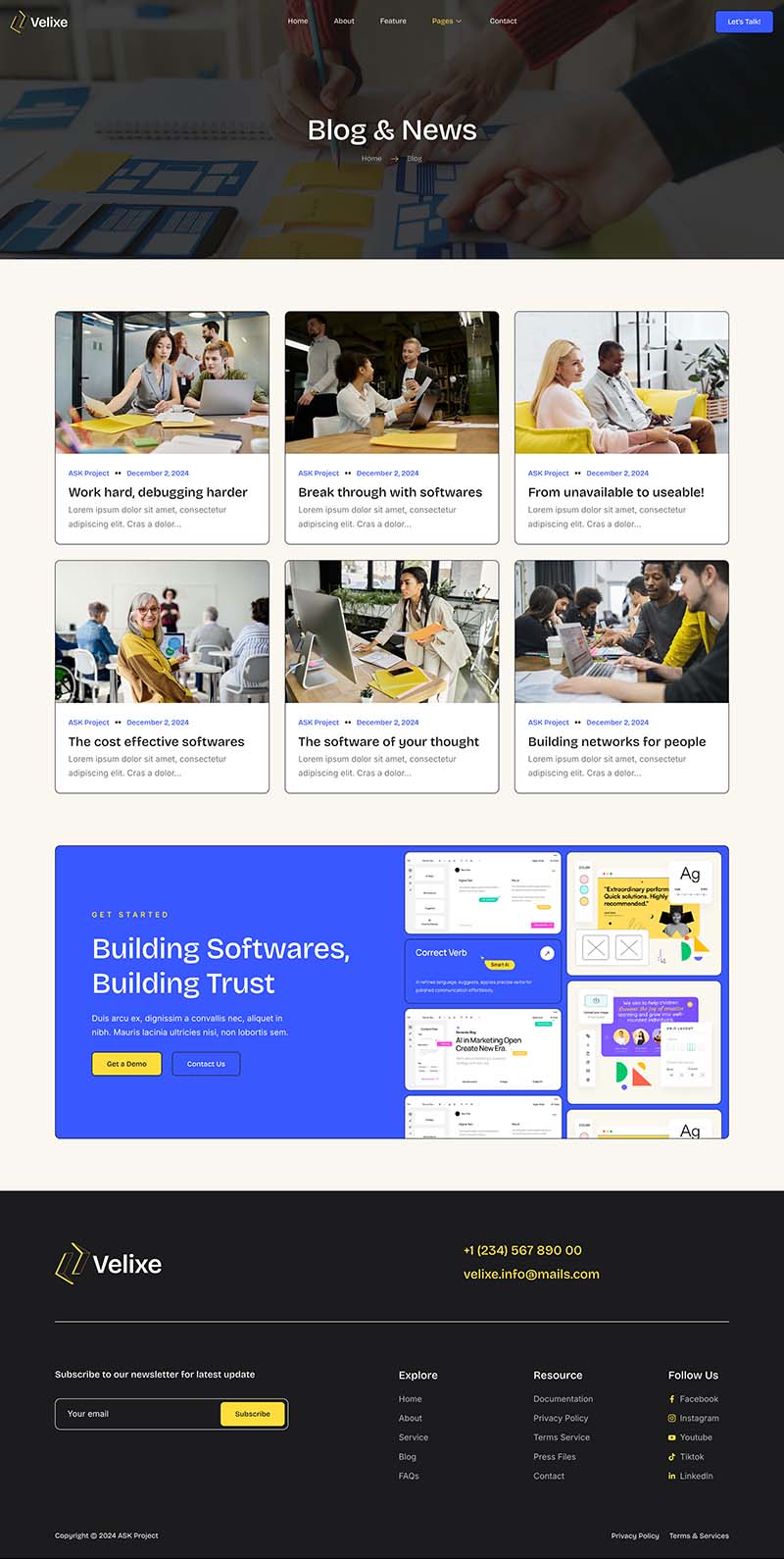 Blog — Velixe - Software & Apps Showcase Elementor Template
