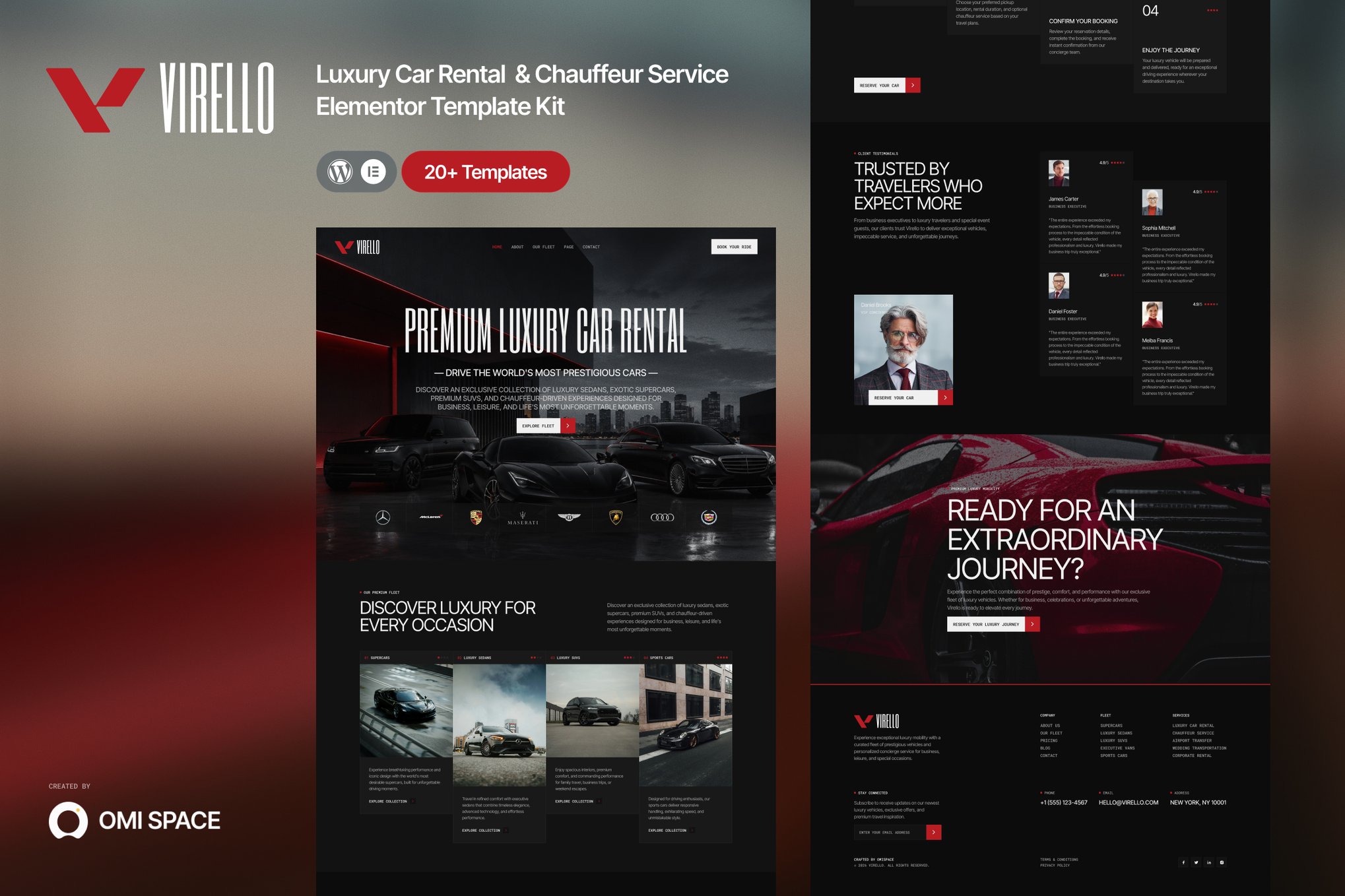 Virello – Luxury Car Rental & Chauffeur Service Elementor Template — Elementor template kit cover