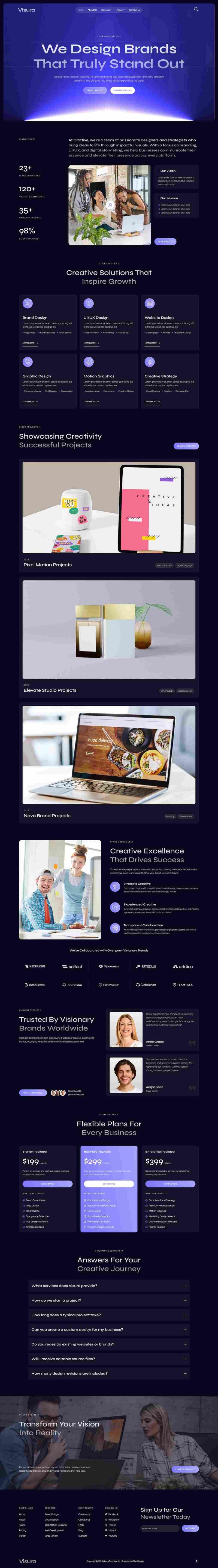 Home — Visura - Creative Design Agency Elementor Template