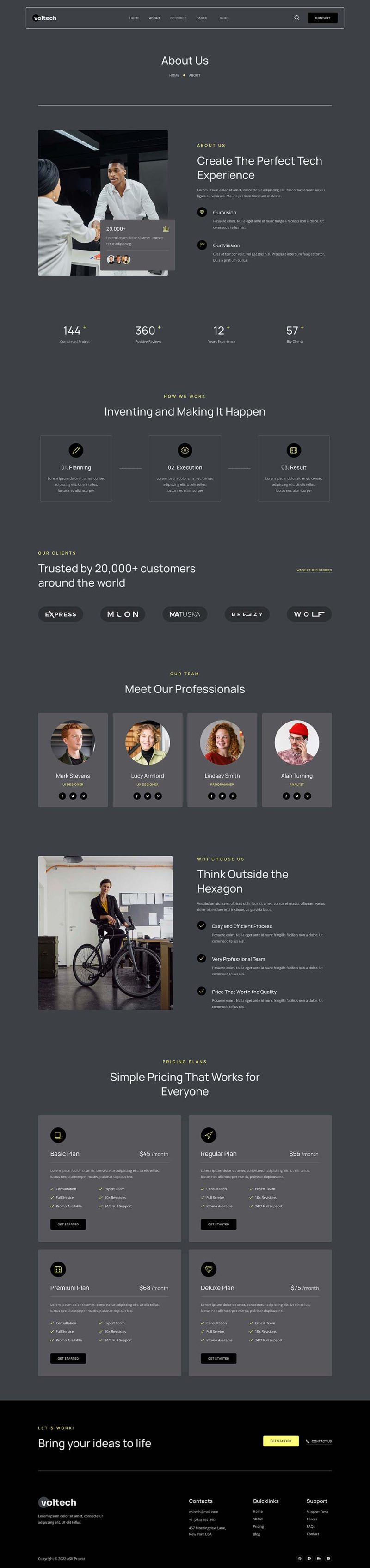 About — Voltech - Tech & Digital Startup Company Elementor Template