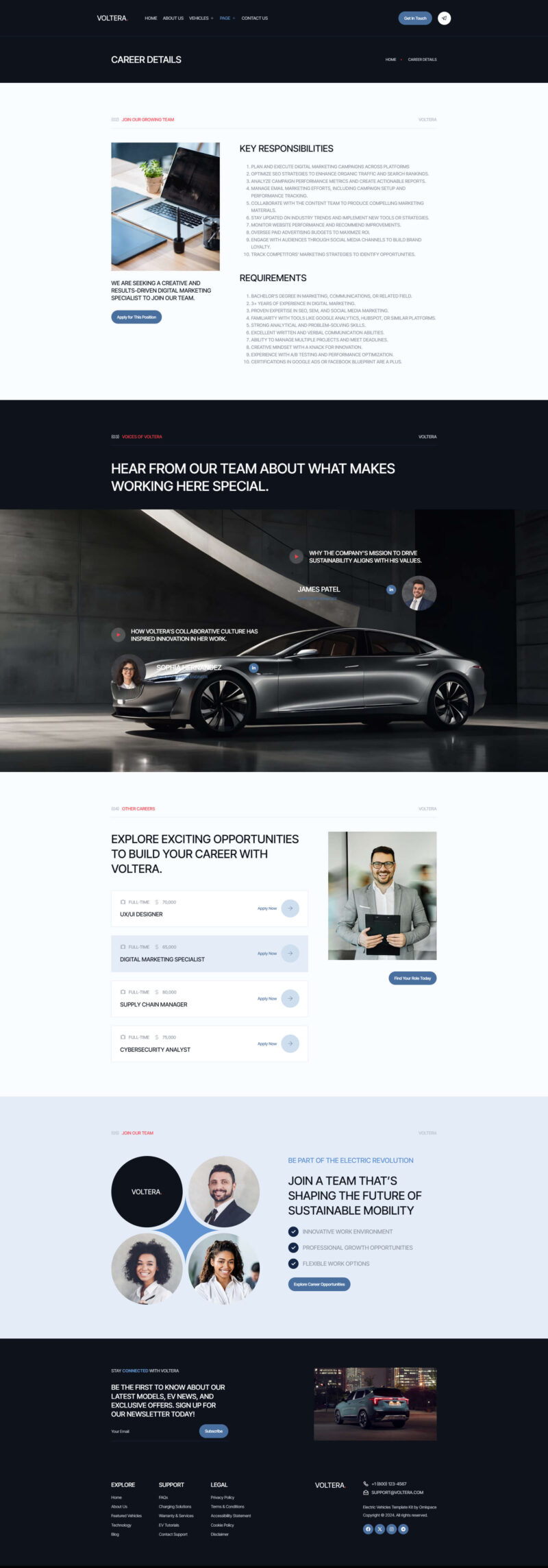 Career Details — Voltera - Electric Vehicles Elementor Template