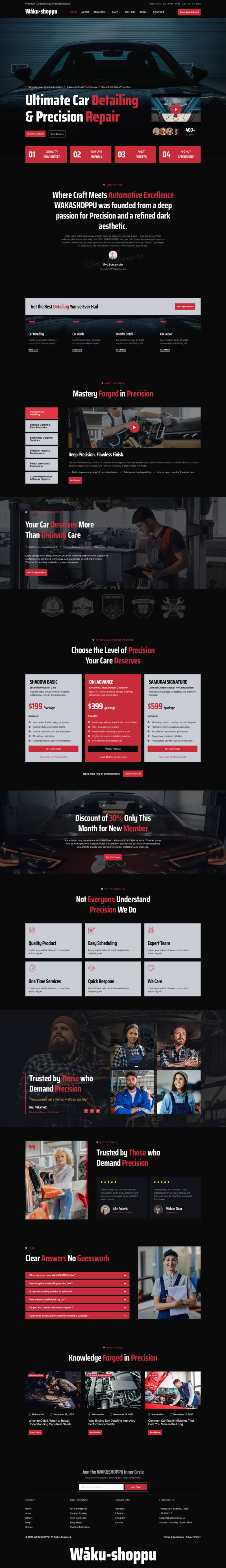 Home — Waku-shoppu - Car Detailing Service & Car Repair Elementor Template