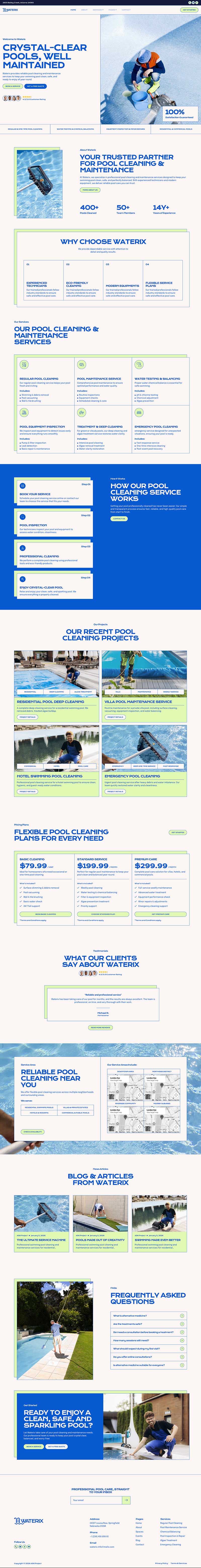 Home — Waterix - Pool Cleaning & Maintenance Service Elementor Template