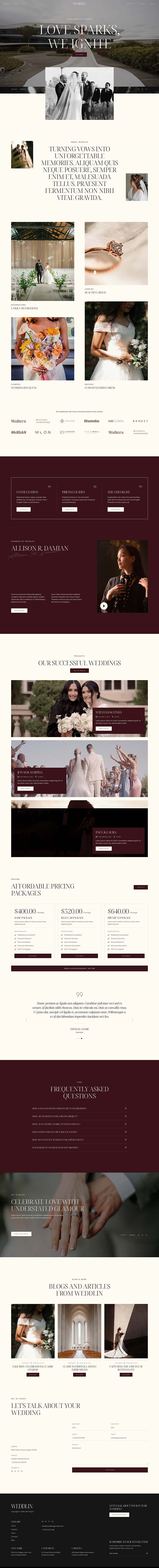 Home 1 — Weddlin - Wedding & Wedding Planner Elementor Template