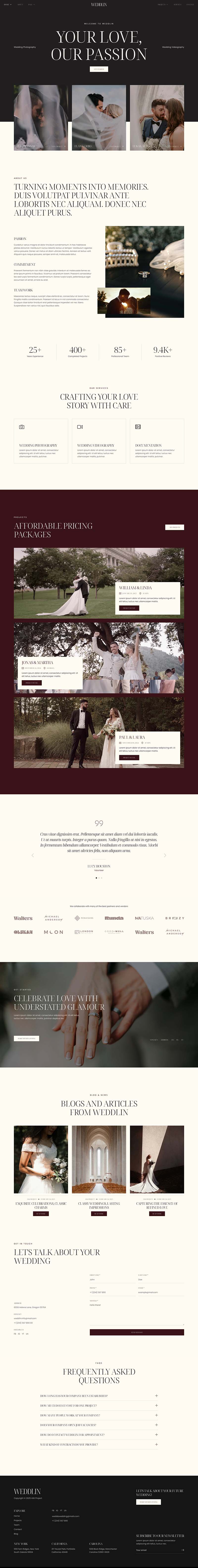 Home 3 — Weddlin - Wedding & Wedding Planner Elementor Template