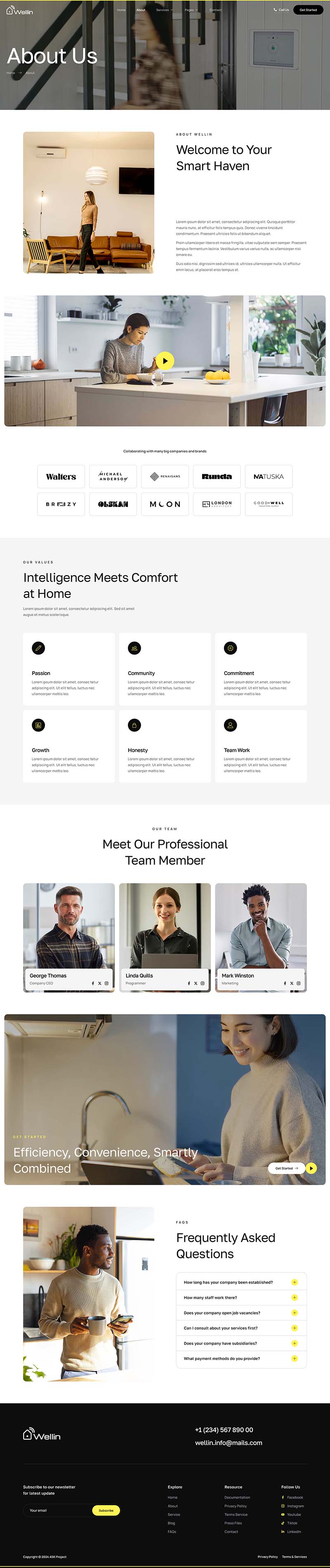 About — Wellin - Smart Home Automation Elementor Template