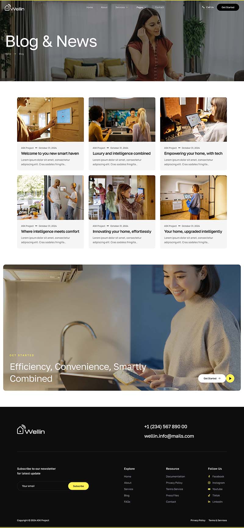 Blog — Wellin - Smart Home Automation Elementor Template