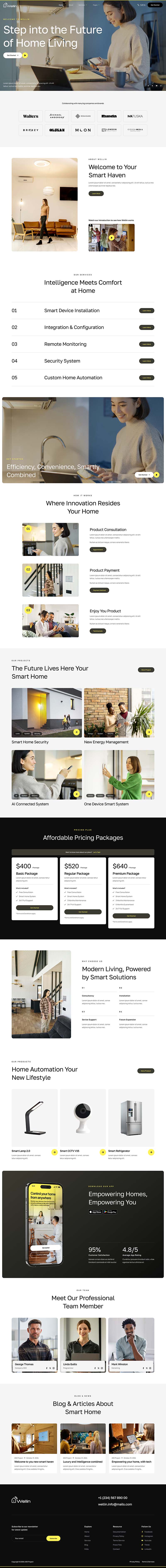Home — Wellin - Smart Home Automation Elementor Template