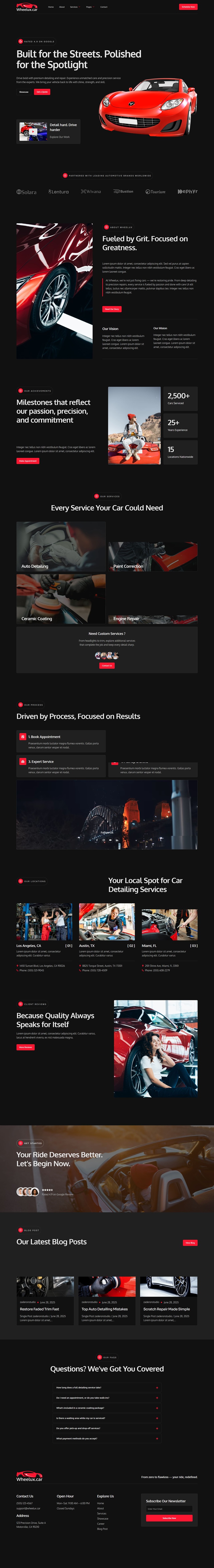 Home — Wheelux - Car Detailing Services & Car Repair Elementor Template Kits Elementor Template